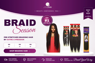 Braid Season: Outre X-Pression pre-stretched braiding hair at Beautylicious