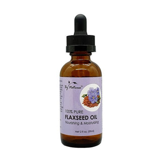 BY NATURES 100%PURE FLAXEED OIL 2 Oz - Beautylicious Canada