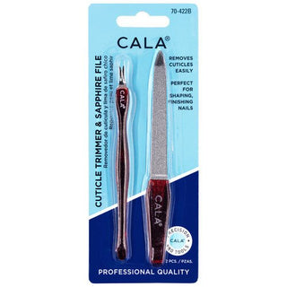 CALA VALUE PACK: CUTICLE TRIMMER & SAPPHIRE FILE *70 - 422B - Beautylicious Canada