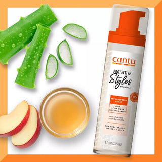 CANTU PROTECTIVE APPLE CIDER SET & REFRESH FOAM 8 OZ