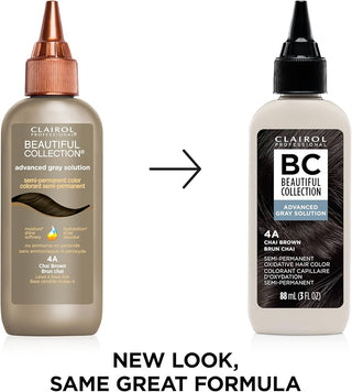 CLAIROL PROFESSIONAL BC SEMI - PERM. COLOR - 4A CHAI BROWN 3OZ - Beautylicious Canada