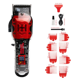 TONDEUSE SANS FIL RECHARGEABLE PROFESSIONNELLE HOT & HOTTER - ROUGE