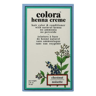 COLORA Henna Creme Hair Color And Conditioner Chestnut, 2 Oz - Beautylicious Canada