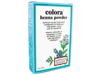 COLORA HENNA POWDER GOLD BROWN 2OZ - Beautylicious Canada