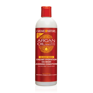 CREME OF NATURE ARGAN OIL CREAMY HYDRATION CO - WASH 12OZ - Beautylicious Canada