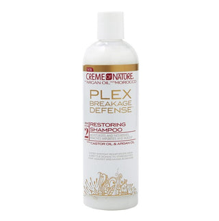 CREME OF NATURE Argan Oil PLEX Restoring Shampoo 12 OZ - Beautylicious Canada