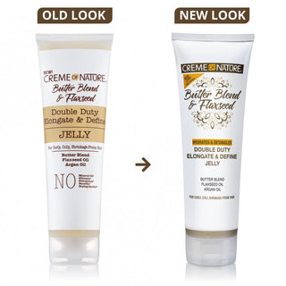 Creme of Nature Butter Blend & Flaxseed Double Duty Elongate and Define Jelly 8.4oz - Beautylicious Canada