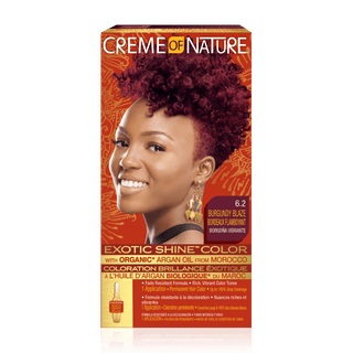 CREME OF NATURE EXOTIC SHINE COLOR 6.2 BURGUNDY BLAZE - Beautylicious Canada