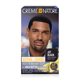 CREME OF NATURE MOISTURE RICH HAIR COLOR JET BLACK - Beautylicious Canada