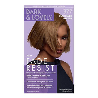 DARK & LOVELY Fade Resist Hair Color Kit 377 - SUN KISSED BROWN - Beautylicious Canada