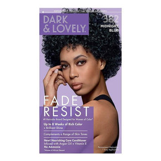 DARK & LOVELY Fade Resist Hair Color Kit 382 - MIDNIGHT BLUE - Beautylicious Canada