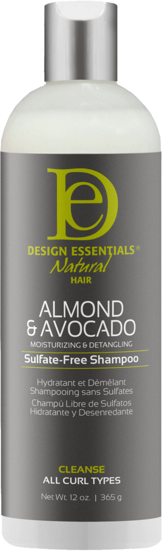 DESIGN ESSENTIALS ALMOND&AVOCADO SULFATE FREE SHAMPOO 12OZ - Beautylicious Canada
