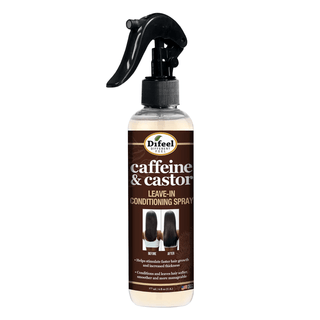 Difeel Caffeine & Castor Leave - in Conditioning Spray 6 oz. - Beautylicious Canada