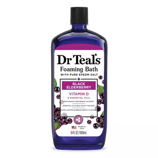 Dr Teal's Boost & Renew Foaming Bubble Bath Elderberry Citrus, Patchouli and Peppermint - 34 OZ - Beautylicious Canada