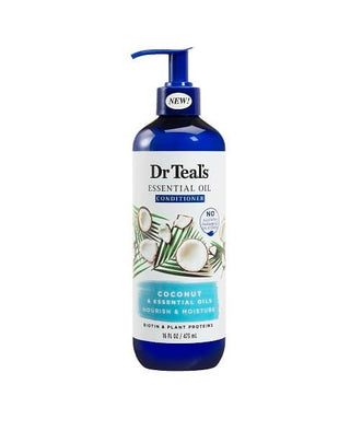 DR TEAL'S Nourish & Moisture Essential Oil Conditioner Coconut Oil 16 Oz - Beautylicious Canada