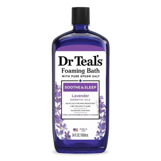 Dr Teal's Soothe & Sleep Lavender Foaming Bubble Bath 34OZ - Beautylicious Canada