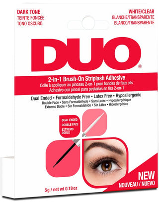 DUO 2 - IN - 1 BRUSH - ON STRIPLASH ADHESIVE RED *65696 | 0.18OZ - Beautylicious Canada
