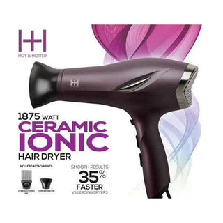 ANNIE H&H Ceramic Ionic 1875 Hair Dryer Purple