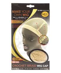 BONNET PERRUQUE TRESSÉE AU CROCHET QFITT T. XL * 5035