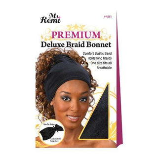 Ms. Remi Deluxe Braid Bonnet Black *4551 - Beautylicious Canada
