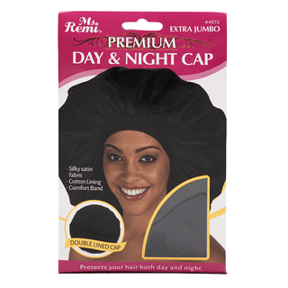 Ms. Remi Extra Jumbo Day and Night Cap Black *4572 - Beautylicious Canada