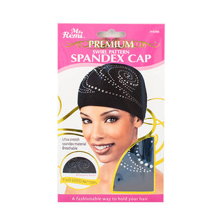 BONNET EN SPANDEX À MOTIF TOURBILLON MS.REMI #4598