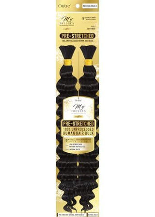 MY TRESSES 100% UNPROCESSED PRE - STRETCHED HUMAN HAIR BULK 22" - Beautylicious Canada