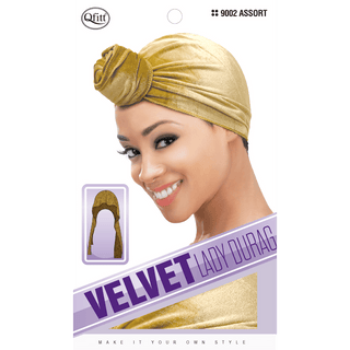 QFITT VELVET LADY DU RAG *9002 ASSORT - Beautylicious Canada