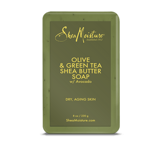 SHEAMOISTURE OLIVE & GREEN TEA SHEA BUTTER BAR SOAP 8OZ - Beautylicious Canada