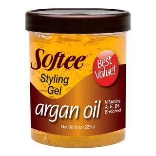 SOFTEE ARGAN OIL STYLING GEL 8OZ - Beautylicious Canada