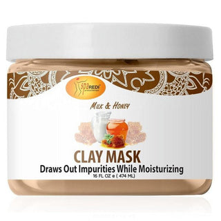 SPAREDI AROMATHERAPY MILK & HONEY PEDI CLAY MASK 16OZ - Beautylicious Canada