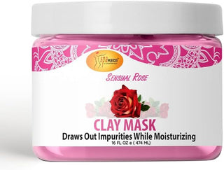 SPAREDI AROMATHERAPY SENSUAL ROSE CLAY MASK 16OZ - Beautylicious Canada