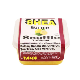 TAHA 100% SHEA BUTTER LEMON SOUFFLE 3 OZ - Beautylicious Canada