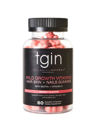 Tgin Wild Growth Vitamins Hair Skin + Nails Gummies - Beautylicious Canada