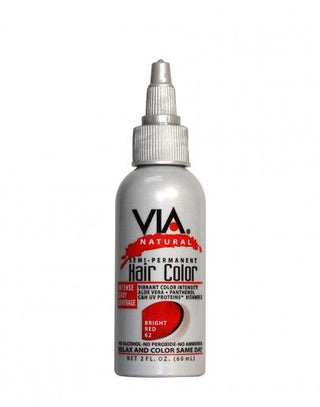VIA NATURAL Semi - Permanent Hair Color *62 BRIGHT RED 2OZ - Beautylicious Canada