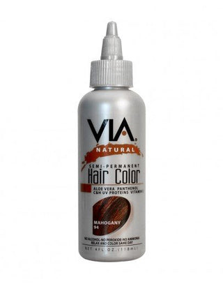 VIA NATURAL Semi - Permanent Hair Color *94 MAHOGANY 2OZ - Beautylicious Canada