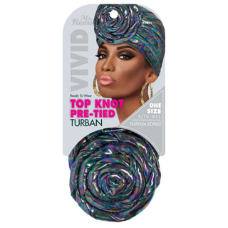 MS REMI VIVD TOP KNOT TURBAN PRÉ-NOUÉ